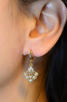 Gold Plated Earrings with Cubic Zirconia
