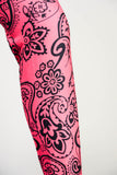 Pink & Black Pattern Workout Leggings