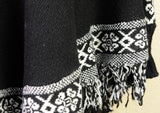 B&W Poncho