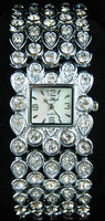 La Mode Silver Cubic Zirconia Watch