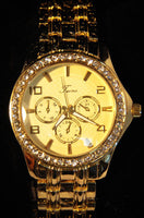Tecno Gold Tone Metal Watch for Women
