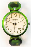 Geneva Metal Loop Crystal Point Band Watch for Women