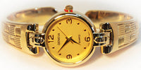 Gold Plated Metal Loop, Bangle Cuff Geneva Women's Watch