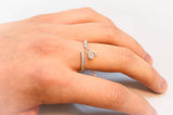 Cubic Zirconia with Sterling Silver Ring