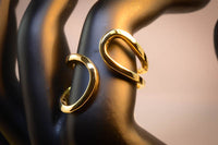 Yellow Gold Plated Infinity Symbol Ring, Size: 7