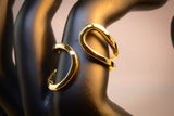 Yellow Gold Plated Infinity Symbol Ring, Size: 7