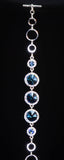 Jewelry Platinum Plated Swarovski Elements with Cubic Zirconia Bracelet