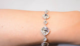 White Crystals Swarovski Elements Cubic Zirconia bracelet