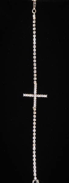 Cross with Cubic Zirconia made by Swarovski Elements