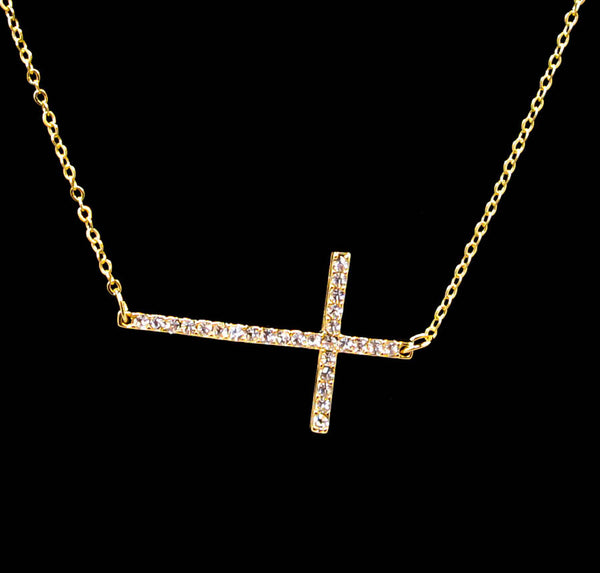 Cross Pendant Necklace 16''