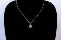 Gold Plated Sun Pendant Necklace