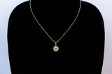 Gold Plated Sun Pendant Necklace
