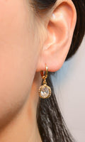Cubic Zirconia Gold Plated Earrings