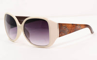 Large White Frame Female Fashion Sunglasses