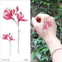 temporary armband tattoos waterproof temporary tattoo sticker flower lotus tattoo sleeve women wrist arm sleeves tatoo fake girl