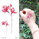 temporary armband tattoos waterproof temporary tattoo sticker flower lotus tattoo sleeve women wrist arm sleeves tatoo fake girl
