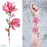 temporary armband tattoos waterproof temporary tattoo sticker flower lotus tattoo sleeve women wrist arm sleeves tatoo fake girl