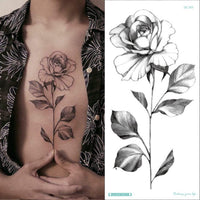 temporary armband tattoos waterproof temporary tattoo sticker flower lotus tattoo sleeve women wrist arm sleeves tatoo fake girl