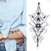 temporary armband tattoos waterproof temporary tattoo sticker flower lotus tattoo sleeve women wrist arm sleeves tatoo fake girl