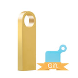 metal memoria usb flash drive 32GB pendrive 128GB 64GB waterproof pen drive 16GB 8GB flash usb 2.0 cle usb stick key Custom logo