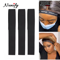 1Pcs/Lot Elastic Headband With Velcro 60Cm Edge Grip Band 2.5 3 3.5Cm Width Velcro Headband For Closure Frontal Wigs Lay Down