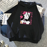 2021 Hot Japanese Anime Manga Kawaii Hunter X Hunter Hoodies Men/Women Short Sleeve Sweatshirt Killua Zoldyck Hoddie For Teens