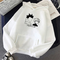 2021 Hot Japanese Anime Manga Kawaii Hunter X Hunter Hoodies Men/Women Short Sleeve Sweatshirt Killua Zoldyck Hoddie For Teens
