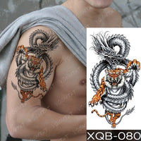 Waterproof Temporary Tattoo Sticker Forest Lion Tiger Bear Flash Tattoos Women Leopard Wolf Crown Body Art Arm Fake Tatoo Men