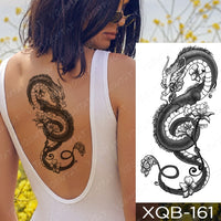 Waterproof Temporary Tattoo Sticker Forest Lion Tiger Bear Flash Tattoos Women Leopard Wolf Crown Body Art Arm Fake Tatoo Men