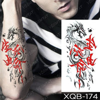 Waterproof Temporary Tattoo Sticker Forest Lion Tiger Bear Flash Tattoos Women Leopard Wolf Crown Body Art Arm Fake Tatoo Men