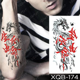 Waterproof Temporary Tattoo Sticker Forest Lion Tiger Bear Flash Tattoos Women Leopard Wolf Crown Body Art Arm Fake Tatoo Men