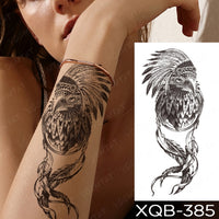 Waterproof Temporary Tattoo Sticker Forest Lion Tiger Bear Flash Tattoos Women Leopard Wolf Crown Body Art Arm Fake Tatoo Men