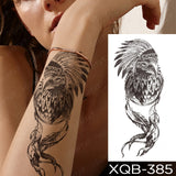 Waterproof Temporary Tattoo Sticker Forest Lion Tiger Bear Flash Tattoos Women Leopard Wolf Crown Body Art Arm Fake Tatoo Men