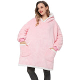 Oversized Hoodies Sweatshirt Women Winter Hoodies Fleece Giant TV Blanket With Sleeves Pullover Oversize Women Hoody Sweatshirts