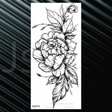 Women's Fashion Flower Temporary Tattoos Sticker Fake Rose Feather TatooS Decal Waterproof Body Art Legs Arm Tatoos For Women