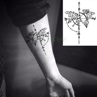 Waterproof Temporary Tattoo Sticker of body Love wave tattoo small size tatto stickers flash tatoo fake tattoos for girl women