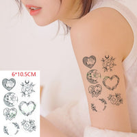 Waterproof Temporary Tattoo Sticker of body Love wave tattoo small size tatto stickers flash tatoo fake tattoos for girl women