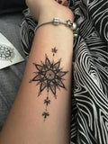 Waterproof Temporary Tattoo Sticker of body Love wave tattoo small size tatto stickers flash tatoo fake tattoos for girl women