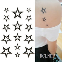 Waterproof Temporary Tattoo Sticker of body Love wave tattoo small size tatto stickers flash tatoo fake tattoos for girl women
