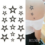 Waterproof Temporary Tattoo Sticker of body Love wave tattoo small size tatto stickers flash tatoo fake tattoos for girl women