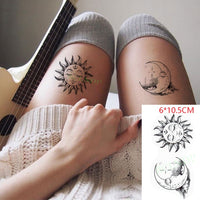 Waterproof Temporary Tattoo Sticker of body Love wave tattoo small size tatto stickers flash tatoo fake tattoos for girl women