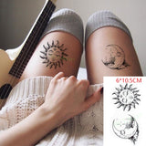 Waterproof Temporary Tattoo Sticker of body Love wave tattoo small size tatto stickers flash tatoo fake tattoos for girl women