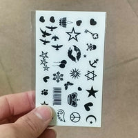 Waterproof Temporary Tattoo Sticker of body Love wave tattoo small size tatto stickers flash tatoo fake tattoos for girl women