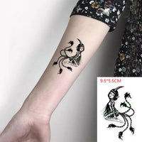 Waterproof Temporary Tattoo Sticker of body Love wave tattoo small size tatto stickers flash tatoo fake tattoos for girl women
