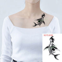 Waterproof Temporary Tattoo Sticker of body Love wave tattoo small size tatto stickers flash tatoo fake tattoos for girl women