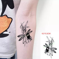 Waterproof Temporary Tattoo Sticker of body Love wave tattoo small size tatto stickers flash tatoo fake tattoos for girl women