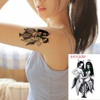 Waterproof Temporary Tattoo Sticker of body Love wave tattoo small size tatto stickers flash tatoo fake tattoos for girl women