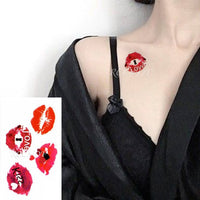 Waterproof Temporary Tattoo Sticker of body Love wave tattoo small size tatto stickers flash tatoo fake tattoos for girl women