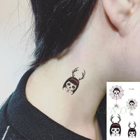 Waterproof Temporary Tattoo Sticker of body Love wave tattoo small size tatto stickers flash tatoo fake tattoos for girl women