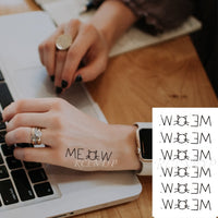 Waterproof Temporary Tattoo Sticker of body Love wave tattoo small size tatto stickers flash tatoo fake tattoos for girl women